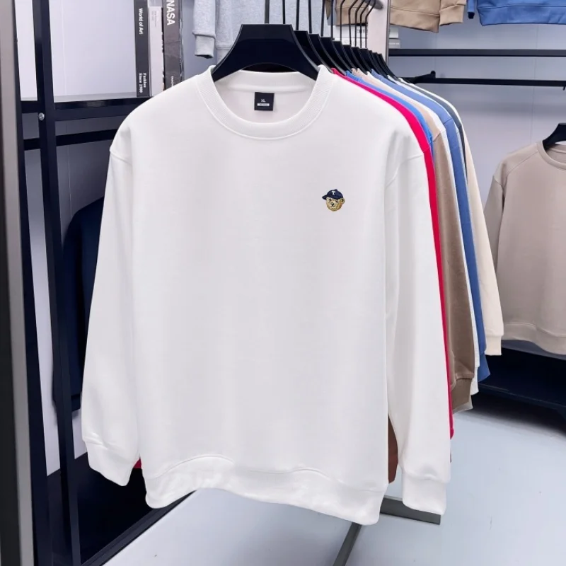 Hochwertiger neuer Trend: Herren-Sweatshirt mit Rundhalsausschnitt, leichte Luxusmarke, Herbst/Winter, weich, bequem, modisch, exquisite Stickerei, Pullover – Detail 7