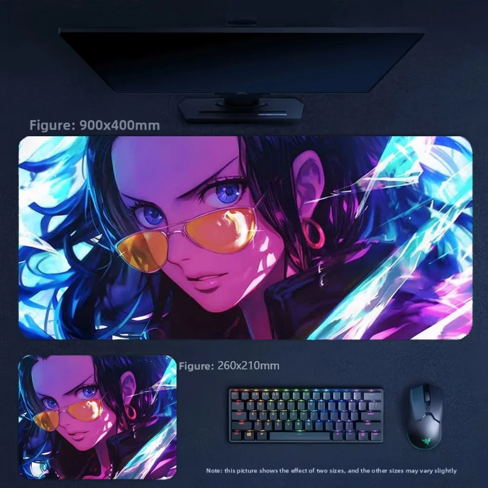 High Definition Cartoon Anime ONE PIECE Luffy Nami Leather Mouse Pad Student Writing Pad Fashion Trends Anime Leather Mouse Pad
