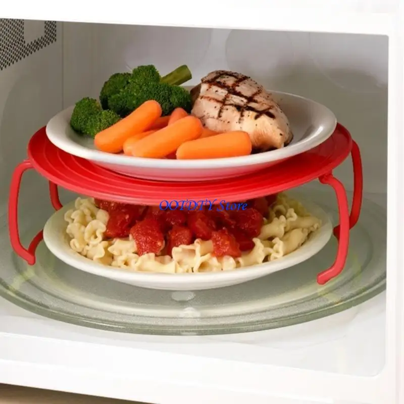 367A Multifunctional Cooker Multifunction Microwave Oven Shelf Double Insulated Tray