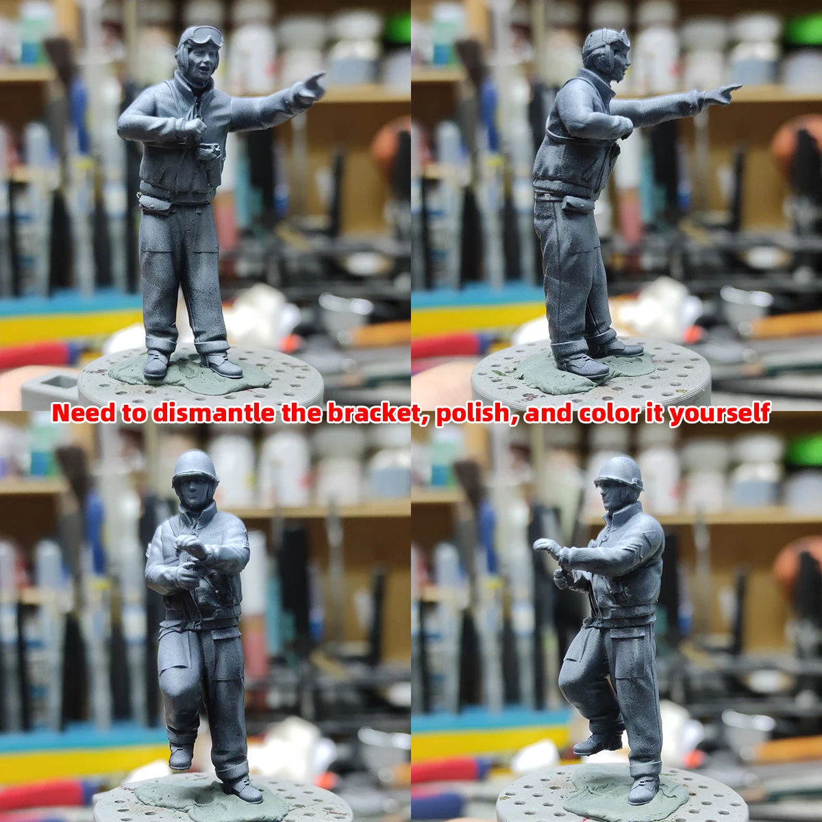Maßstabsgetreues Miniatur-Modellset Amerikanische Panzerbesatzung Soldaten Militär 5-teiliges Set 1939–1945 1/35 1/48 1/72 – Detail 1