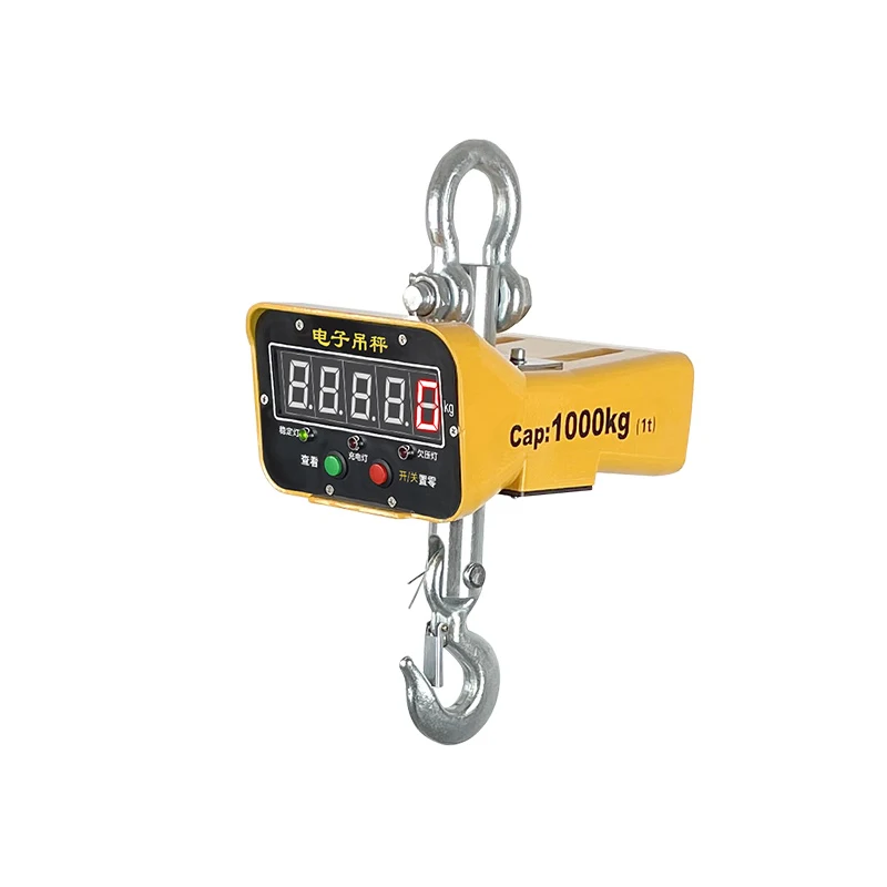 Digital Hanging Scale 5000KG Portable Heavy duty Crane Scale LED Display Industrial Hook Scale Electronic