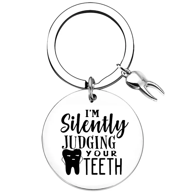 Dentist doctor Keychain Best Dentist Ever  Key Chain Pendant Jewelry thank you Gift