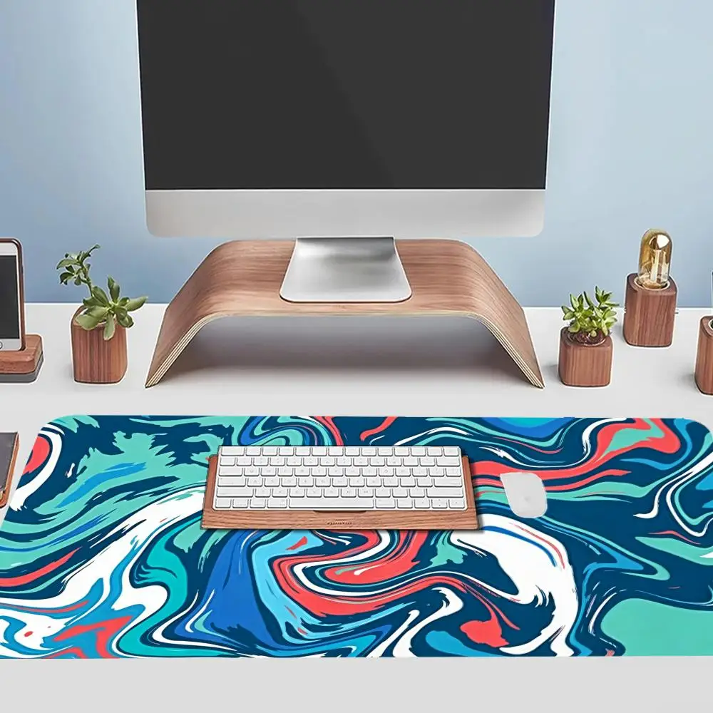 Computer Laptop Anime KeyboardStrata Liquid Mouse Pad Mouse Mat Large MousepStrata ad Keyboards Gamers Decoracion Desk Mat XAXC
