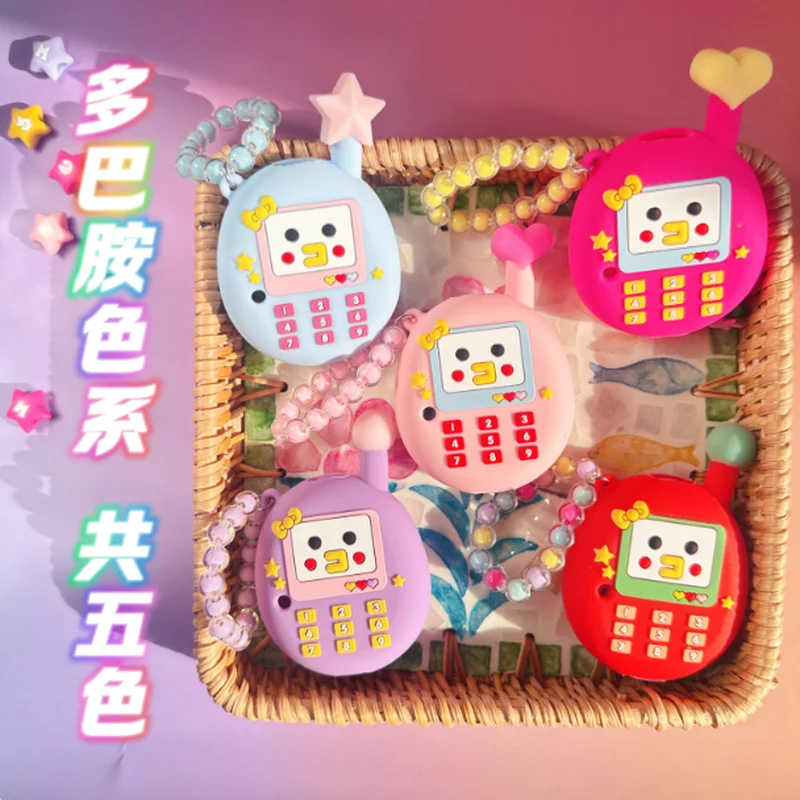 

New Tamagotchi Uni Retro Dopamine Phone Series Silicone Protective Case With Antenna Night Light Cute Accessories Toys Gifts
