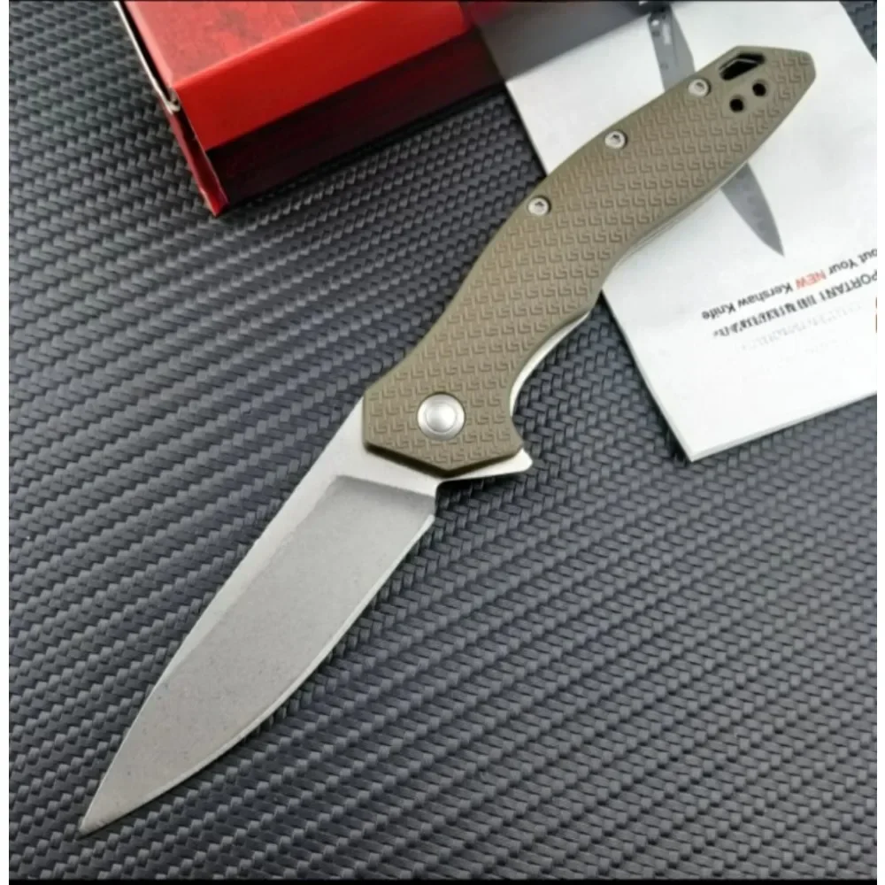 KS 1845 Shoreline سكين للفرد زعنفة مساعدة مجلد 8Cr13 شفرة النايلون مقبض في الهواء الطلق كل يوم حمل الدفاع عن النفس EDC السكاكين