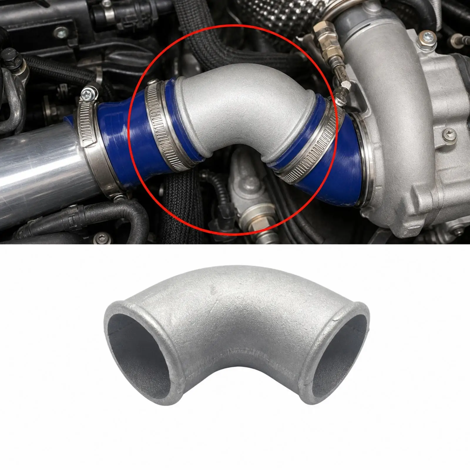 Turbo Bend Exhaust Tubing Aluminum 90 Degree Elbow Outlet Pipe for Custom Classic Car Diesel Performance Kit