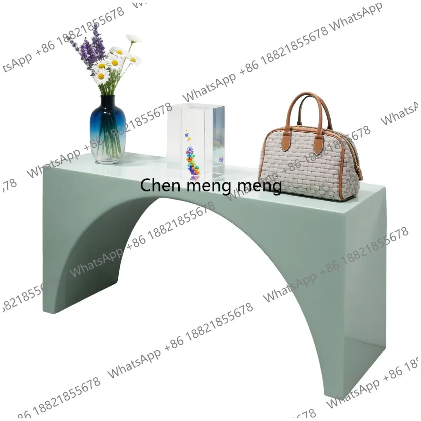 A74Light luxury, single-layer display table, storage, running water table, shoe bag placement, Nakajima platform
