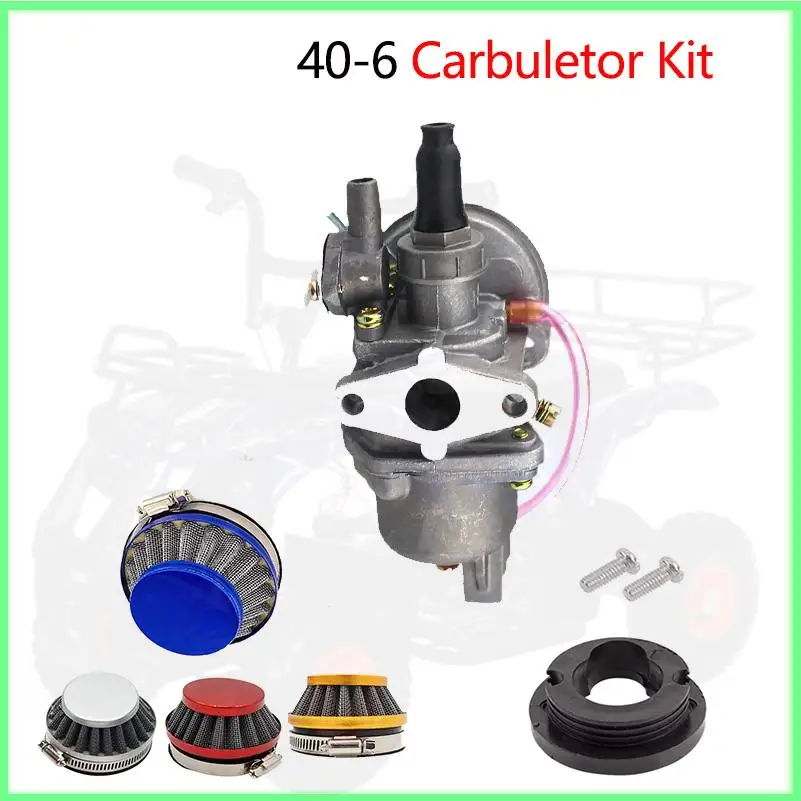 Carburador para motor de Pocket Bike de 47cc 49cc con filtro de aire tipo Pod de 2 tiempos para Mini Quad ATV Dirt Bike MiniMoto Go Kart Buggy