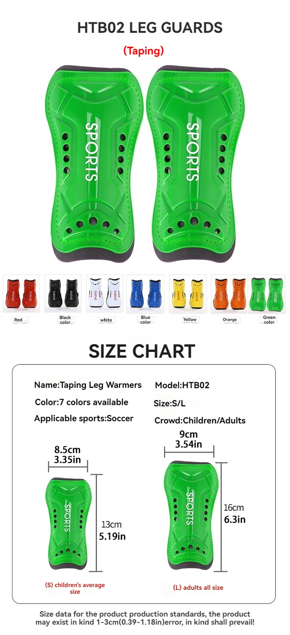 Loogdeel Fußball-Schienbeinschoner für Erwachsene und Kinder, stoßfeste Waden- und Beinschützer, Sport-Sicherheits-Leggings für Jugendliche, Schienbeinschutz – Detail 2