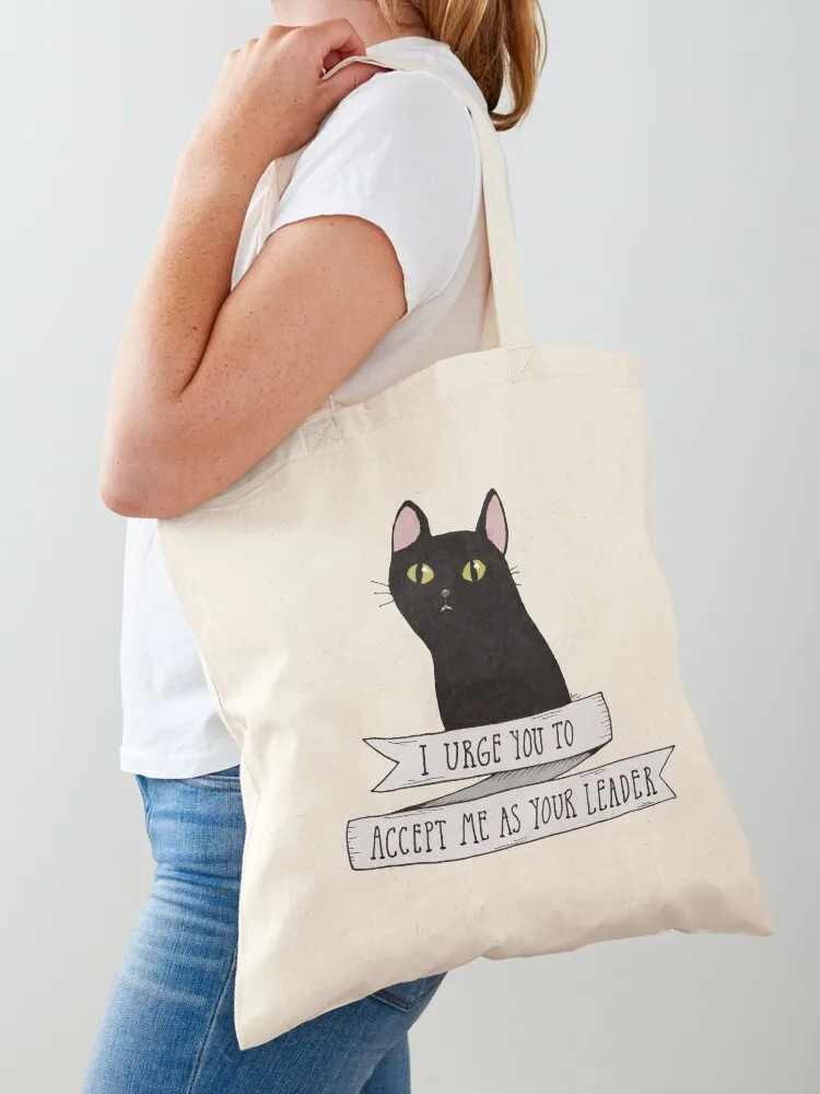 

Salem Saberhagen - black cat quote Tote Bag reusable grocery bags Shopper Gift bag tote bag canvas