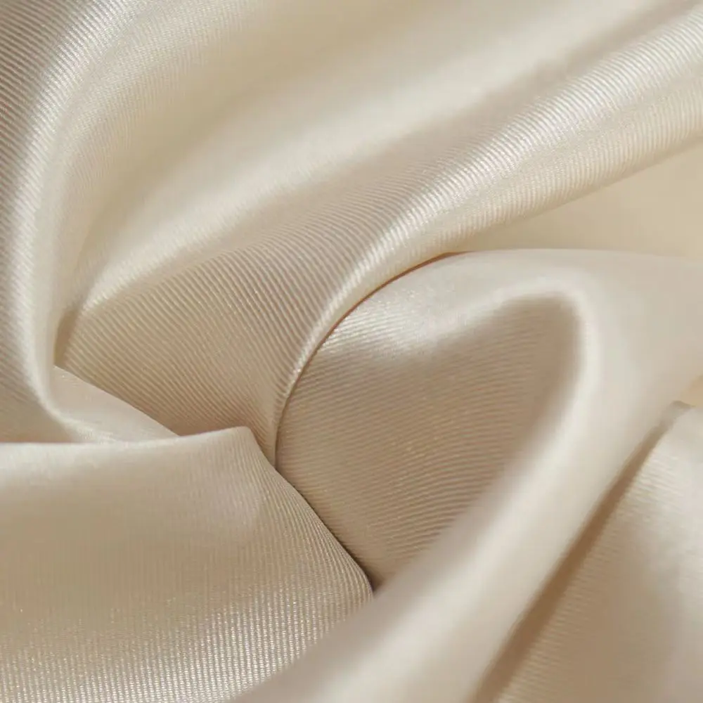 Ivory Rose Mikado Satin Fabric for Wedding Dress Heavyweight Bridal Material Shiny Structured Evening Gown Fabric