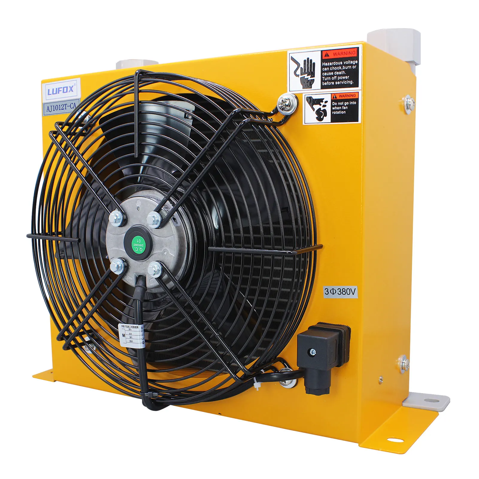 AJ1012T-CA 100L/min Flowหม้อน้ําน้ํามันCoolingแลกเปลี่ยนความร้อนหม้อน้ําน้ํามันCoolerแผ่นPinแลกเปลี่ยนความร้อนHydraulics