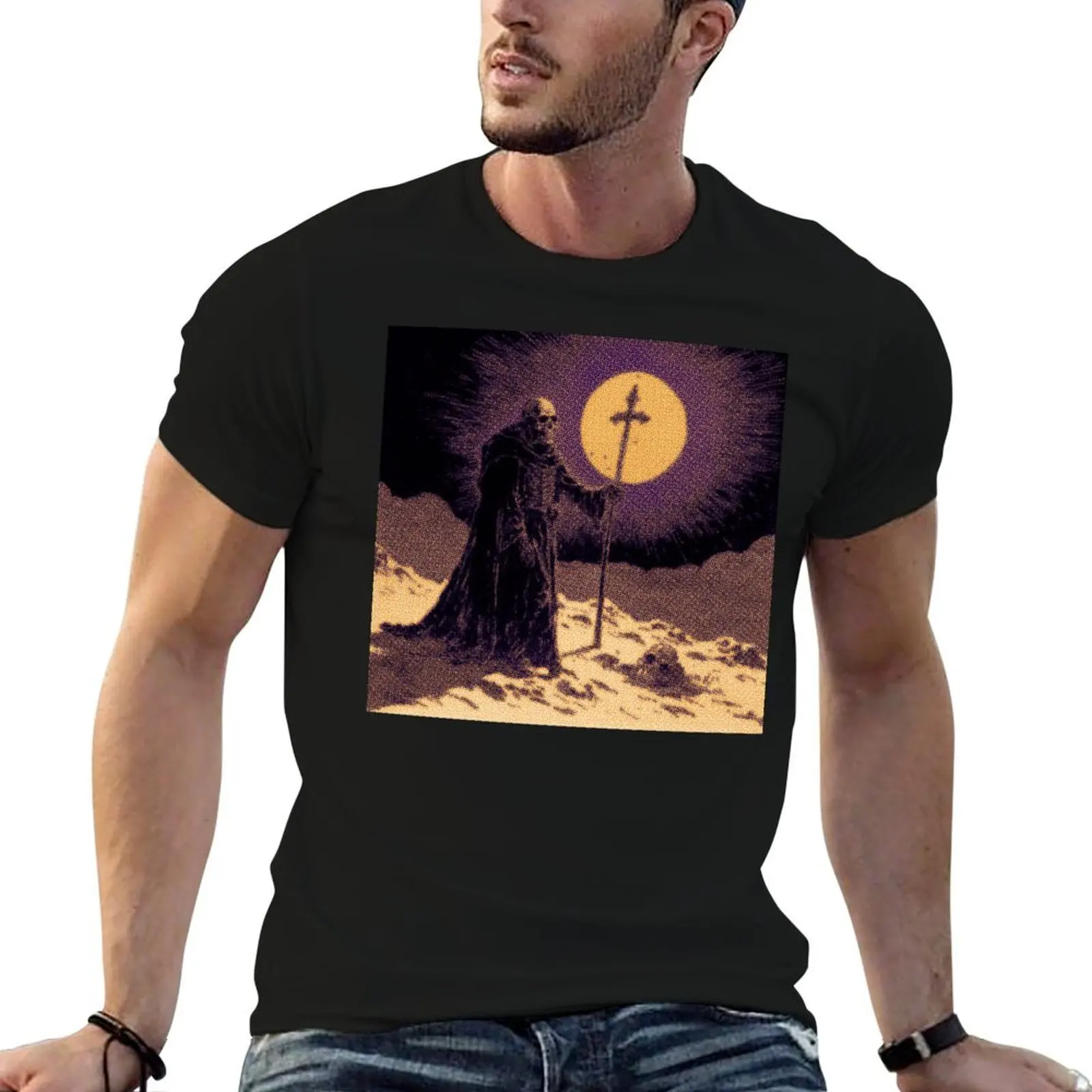 

t man Dark for Fantasy casual cotton for shirts heavy Skeleton men man shirt June t men t man shirts T-Shirt