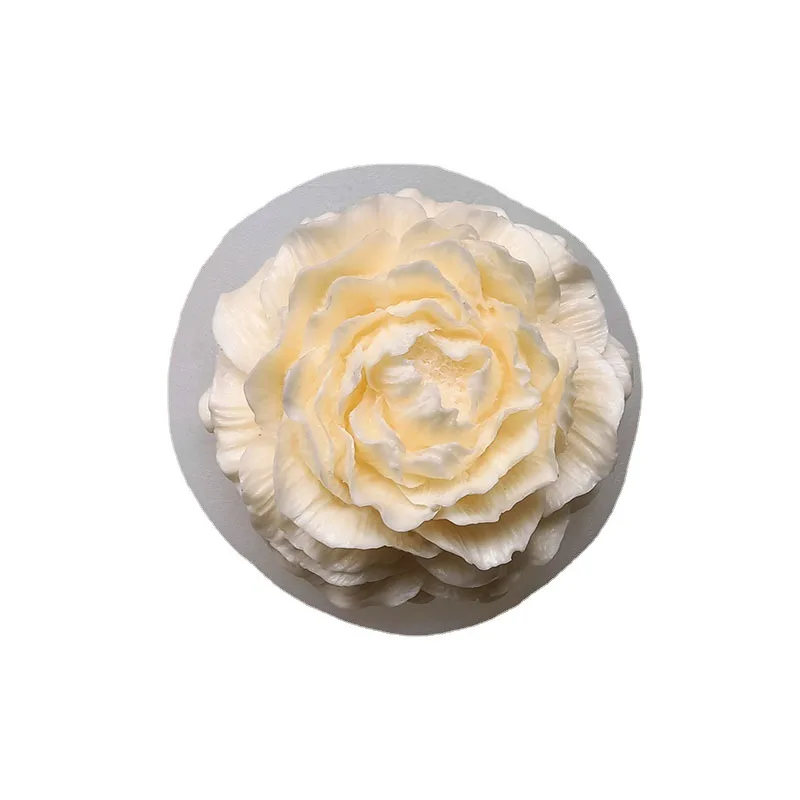 3D Peony Candle Silicone Mould Flower Soap Resin Plaster Mold Ice Chocolate Baking Tool Gypsum Handmade Home Decoration Gift