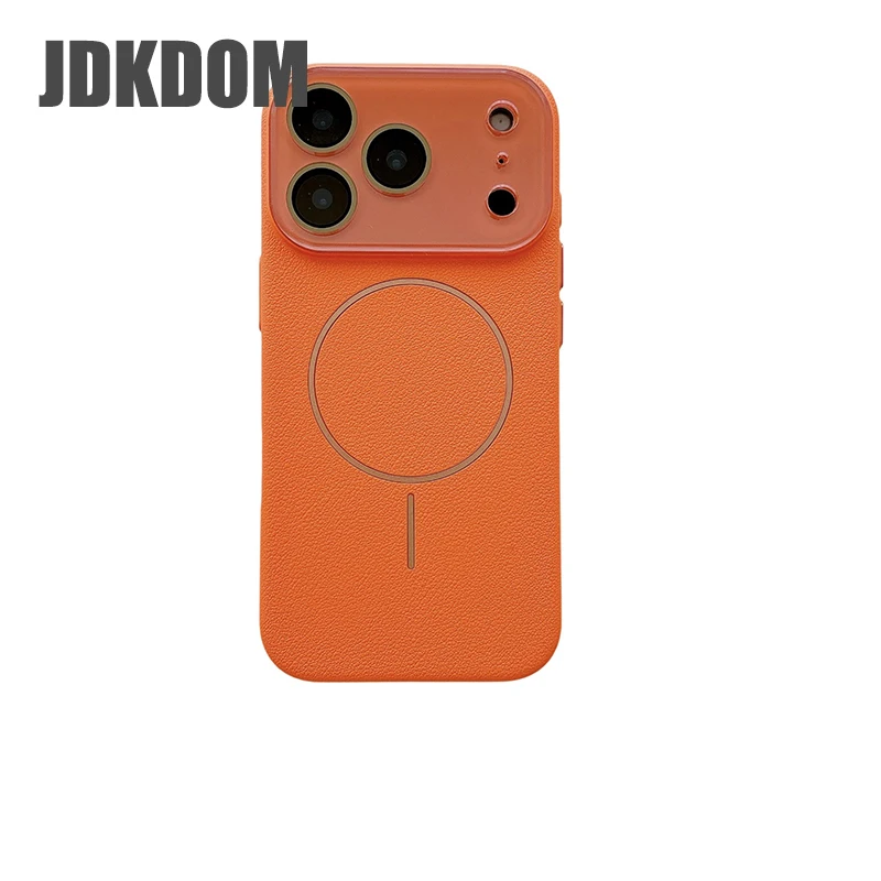 JDKDOM Litchi Leather Texture Magnetic Case For iPhone 17 Ai