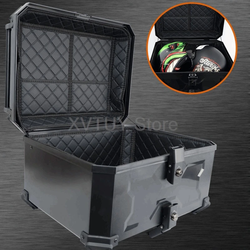 58L مقاوم للماء خوذة حقيبة أمتعة لسيارات BMW العالمي موتو دراجة نارية صندوق جذع علوي الرجال ركوب السفر تخزين الأدوات ABS