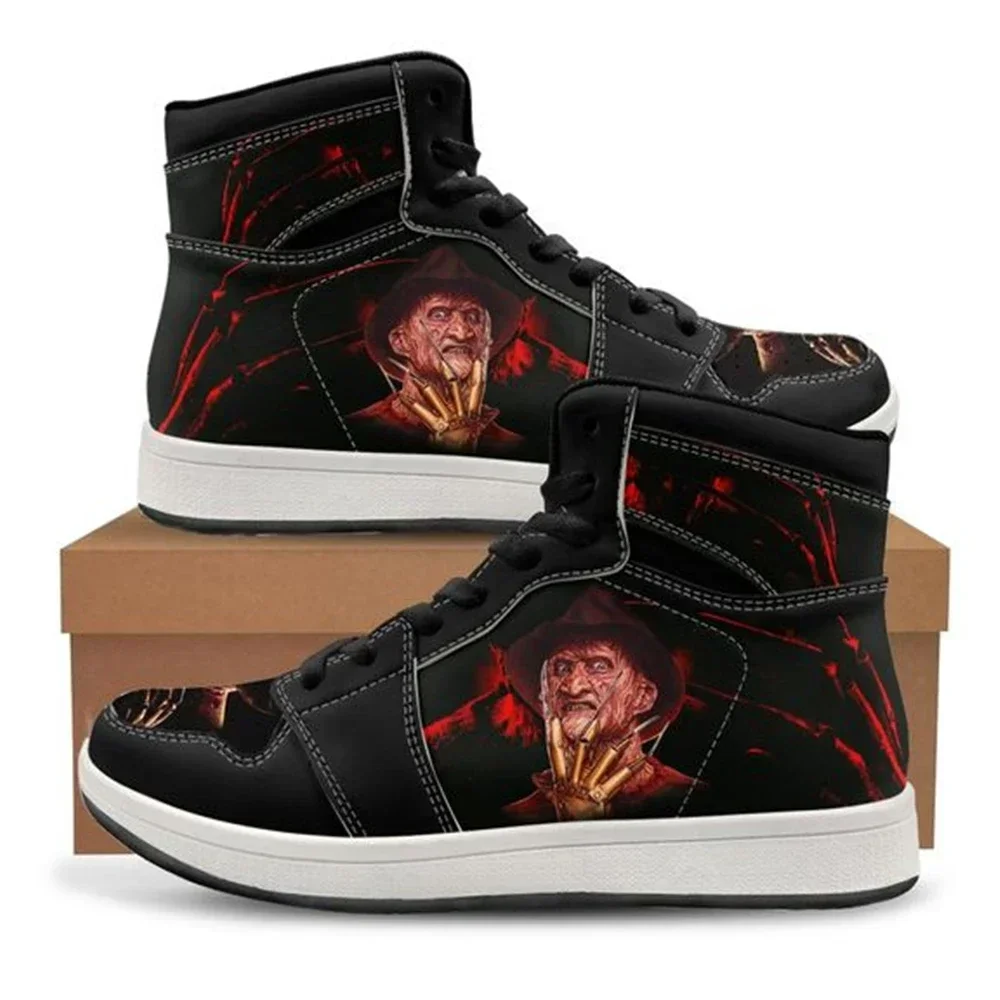 Suspense Red Horror Men Shoes High Top Casual Shoes Print On Demand Sneakers Women Shoes Cosplay Zapatos De Mujer