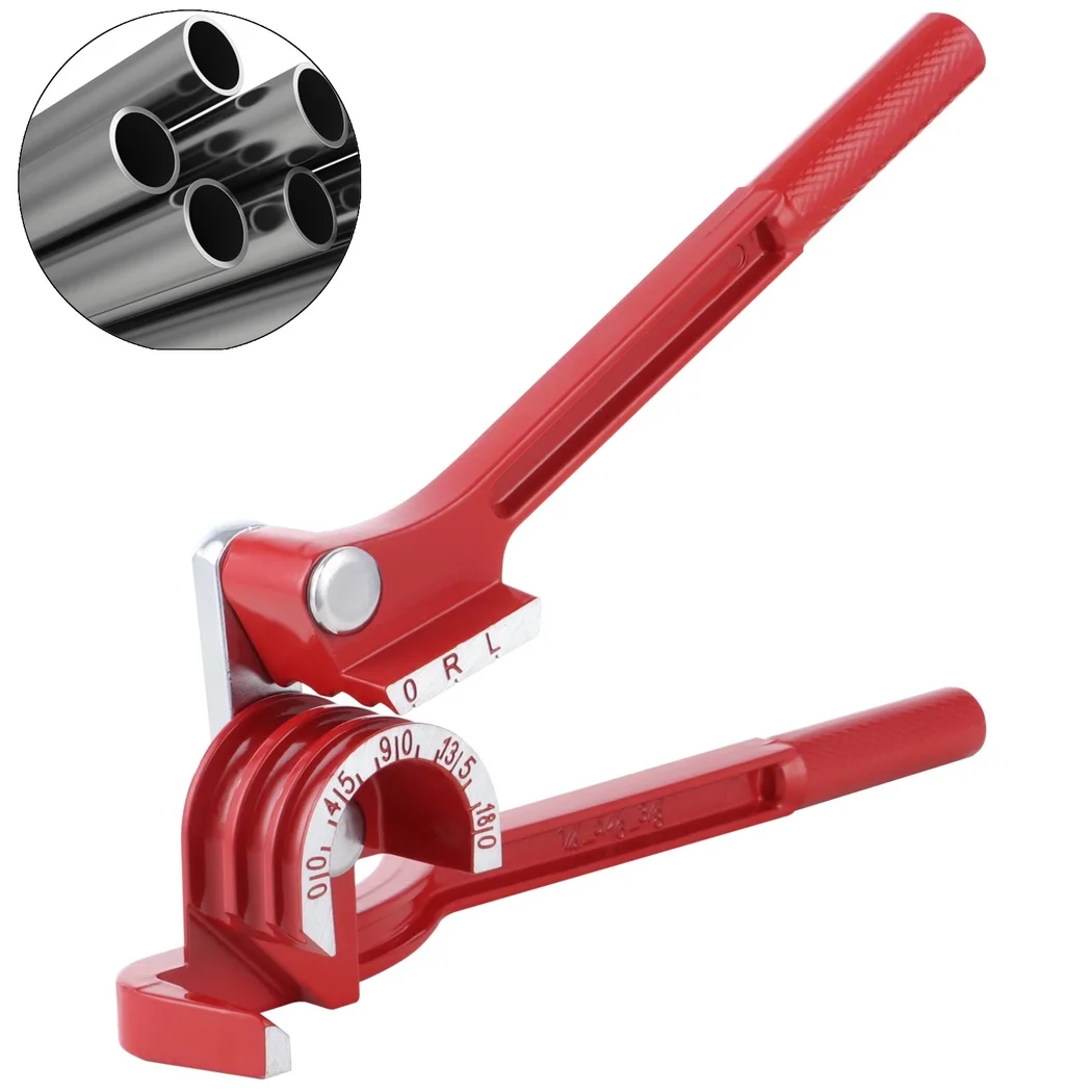 

Pipe Bender 3-In-1 Tube Bender Tubing Bender For 1/4" 5/16" 3/8" Tube 0-180° Manual Tubes Bending Tool For Copper Brass Aluminum