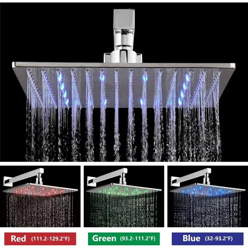 Home.Shower Faucet Set with Handheld Spray High Pressure Shower System Shower Faucets Sets Complete Rough-in Valve