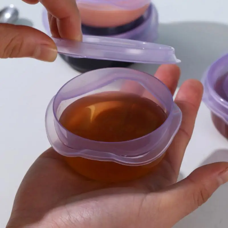 1/4 Pcs Light Purple Salad Dressing Container To Go With Lids Tiny Condiment Containers Small Sauce Containers For Lunch Box