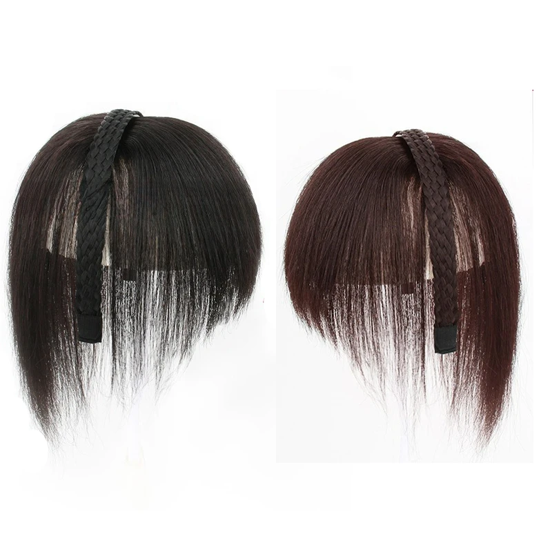 قطعة شعر طبيعية ثلاثية الأبعاد للنساء ، سوداء ، بنية داكنة ، قطع شعر ، وصلات شعر إضافية ، دبوس شعر ، استخدام للإضافة