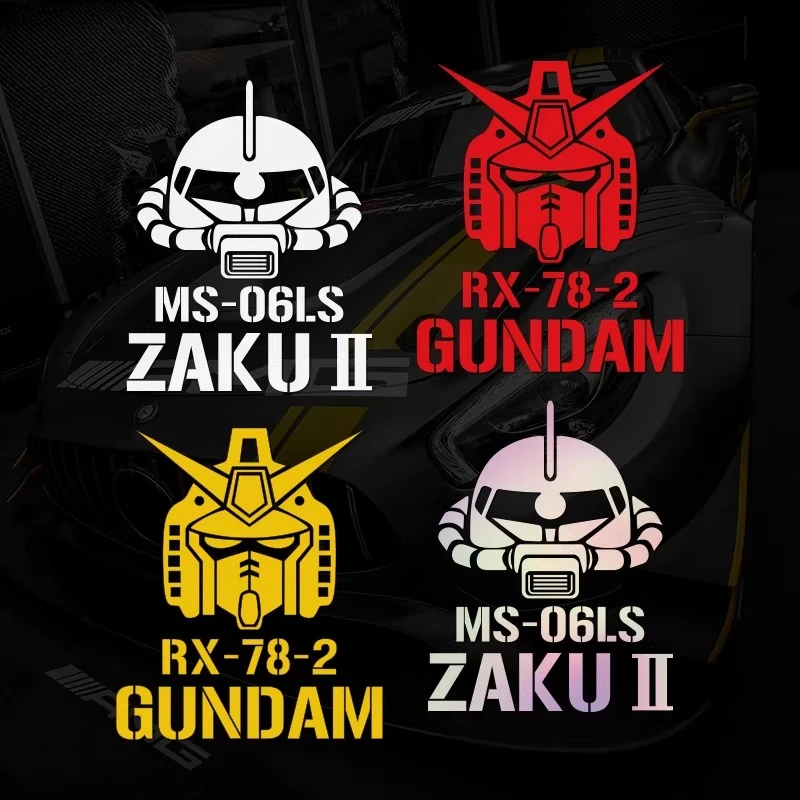 

Personalized Creative Gundam Zaku Car Electric Vehicle Sticker Side Door Decoration Car Modification Decal