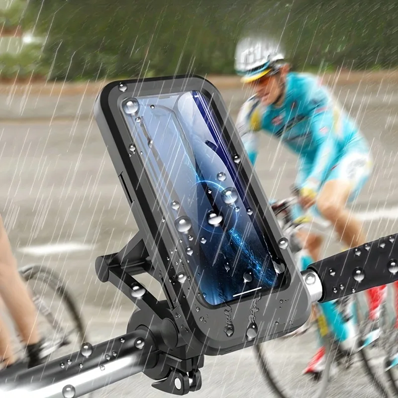 Universal Waterproof Motorcycle Bike Mobile Phone Holder 360° Swivel Adjustable GPS Support for Bicycle & Cellphone