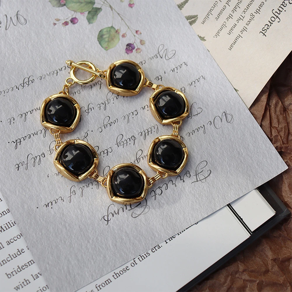

Trendy Personality Handmade imitation agate Bracelet for women's girl gift Party Hand chain fine Jewelry