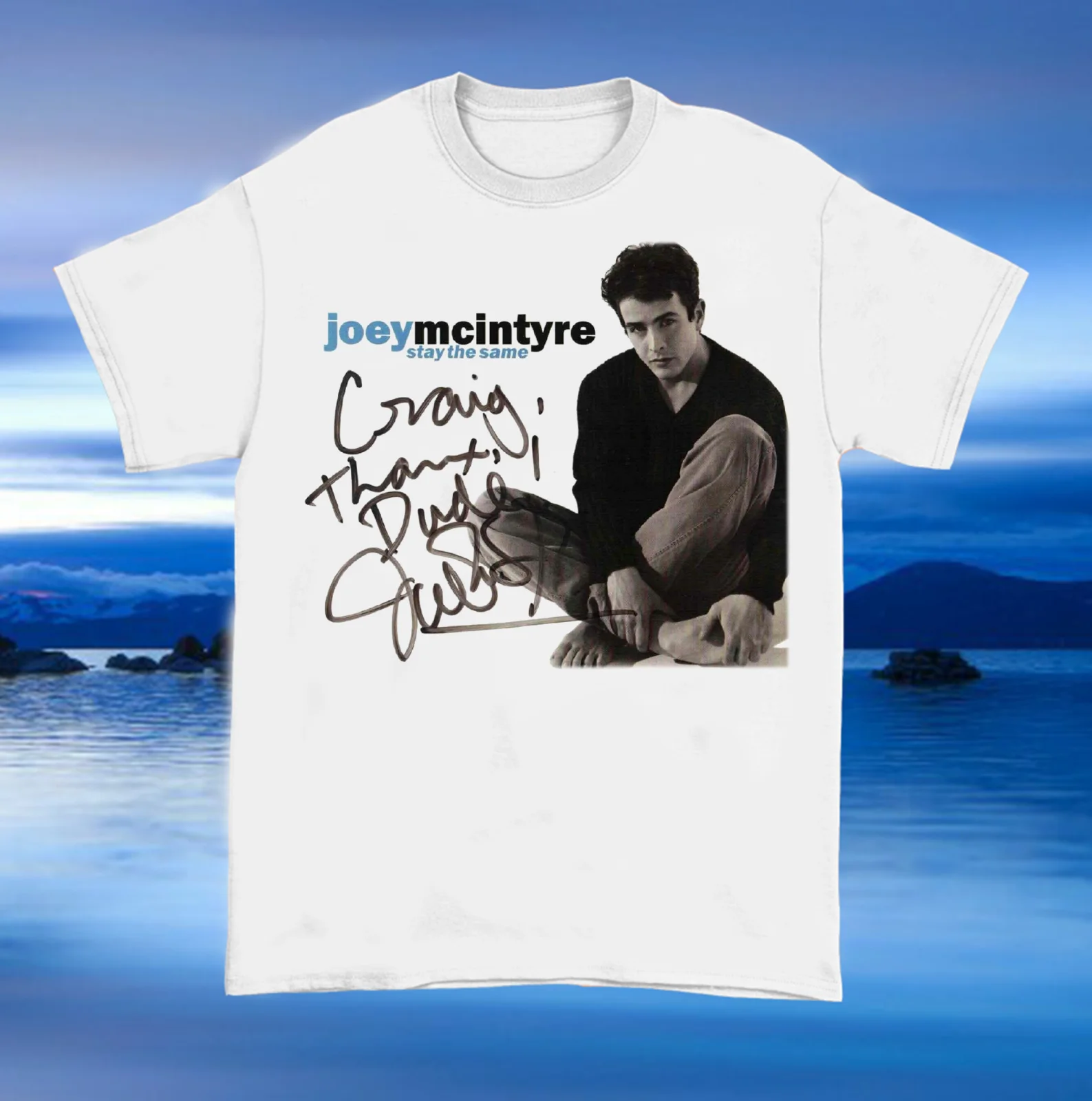 Joey McIntyre Stay The Same Singned T Shirt Size S-4XL Cotton EL318