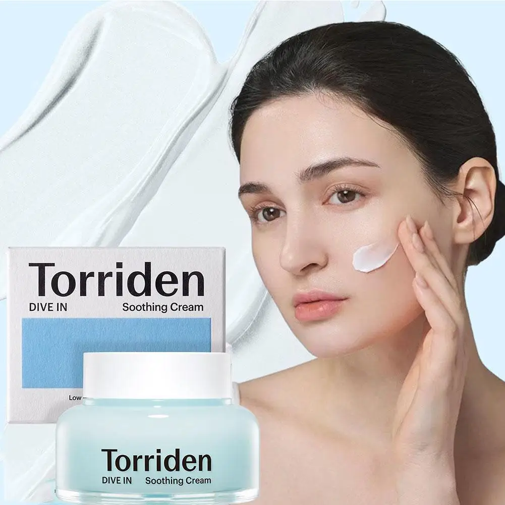 Crema Calmante con Ácido Hialurónico de Bajo Peso Molecular Torriden DIVE IN B5, Repara la Barrera Cutánea, Hidratación, Humectación, Ligera