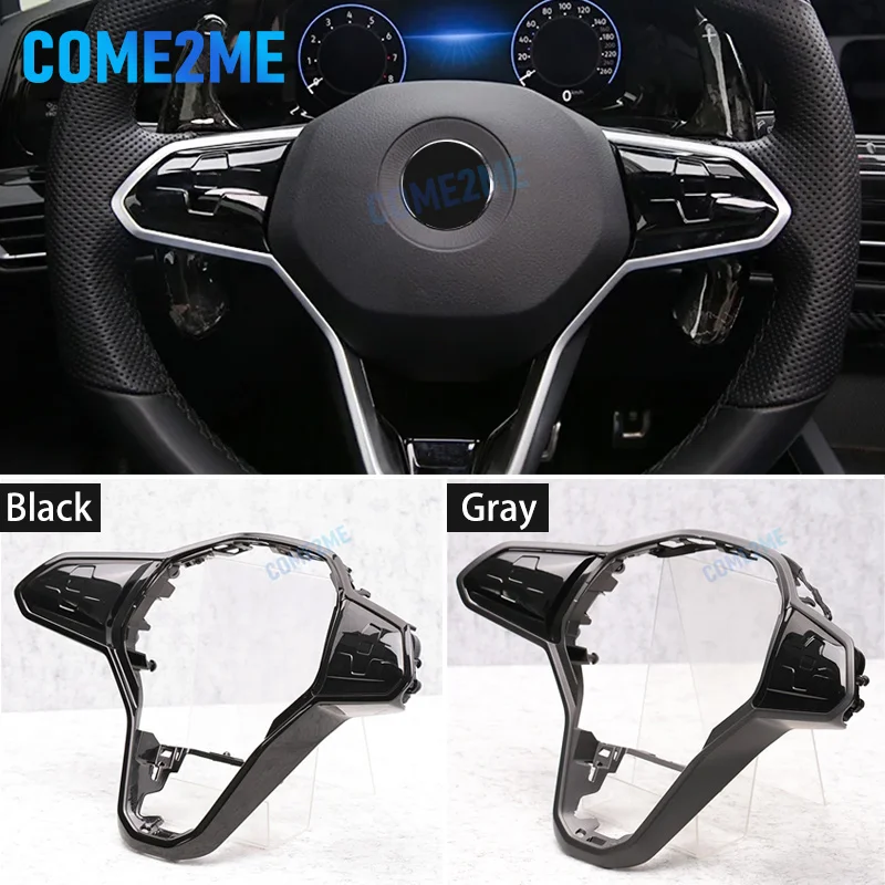 

For VW Golf MK8 LCD Touch Steering Wheel Frame Steering Wheel Key Black Frame