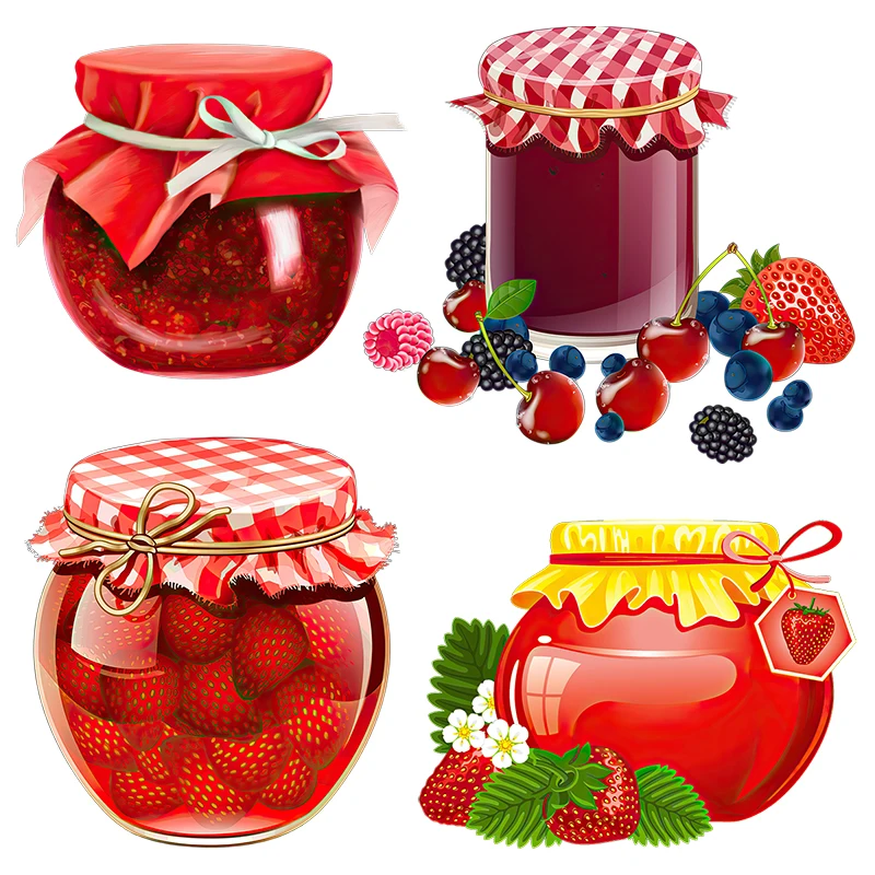 Three Ratels CHT28 Sweet strawberry jam leisurely pastoral sticker refrigerator kitchen decoration