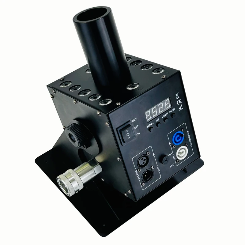 Profissional Colorido RGB Fog Machine, 3in 1, DMX Control, LED, CO2, DJ, Disco, Festa, Bar, Efeito de Palco, Casamento, Seco