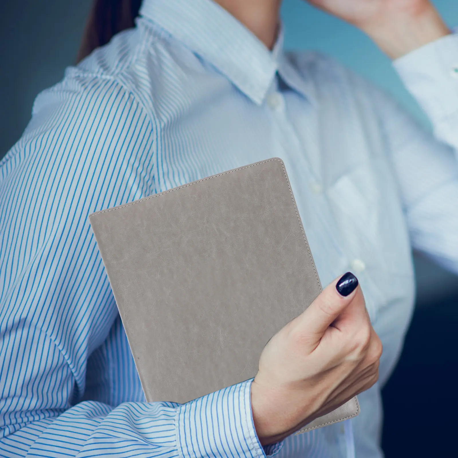 

PU File Folder Business Document Organizer Office Folder Phone Holder Conference Storage