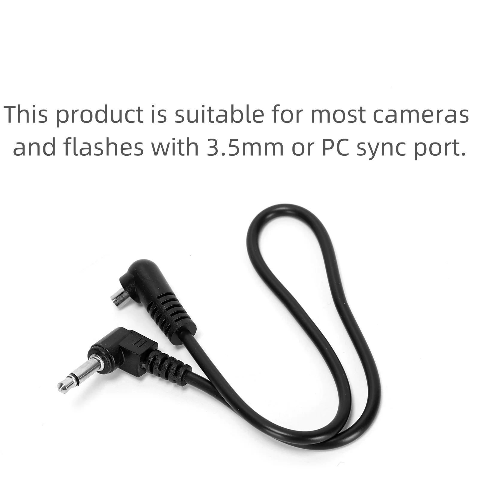 Ruimou 2 uds 2,5mm/3,5mm enchufe a macho Flash PC Cable de sincronización 30cm para fotografía al aire libre/estudio