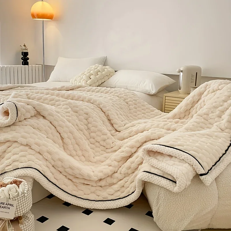 Luxury Soft Lightweight Plush Blanket for Travel Sofa Bed Office & Home Decor Versatile Blanket for Boys Girls & Adults