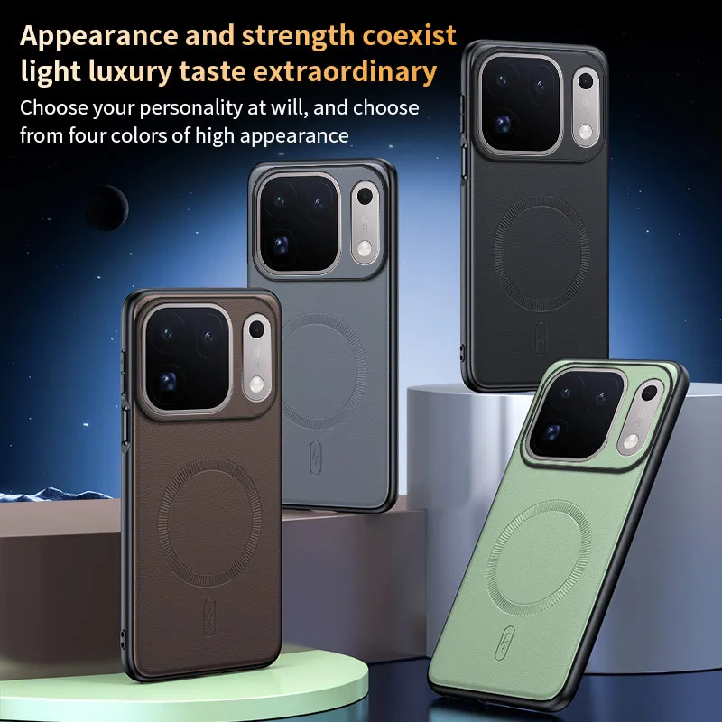 Für OPPO Find X10 Pro Max: Magnetische Schutzhülle aus Leder, Anti-Fingerabdruck, rutschfest, aus PC+TPU. – Detail 26