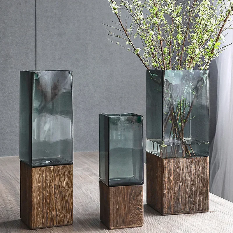 

High Quality Wooden Artifacts High Loft Coffee Flowerpots Wooden Living Room Nordic Large Desk Pot Plants Home On Sale