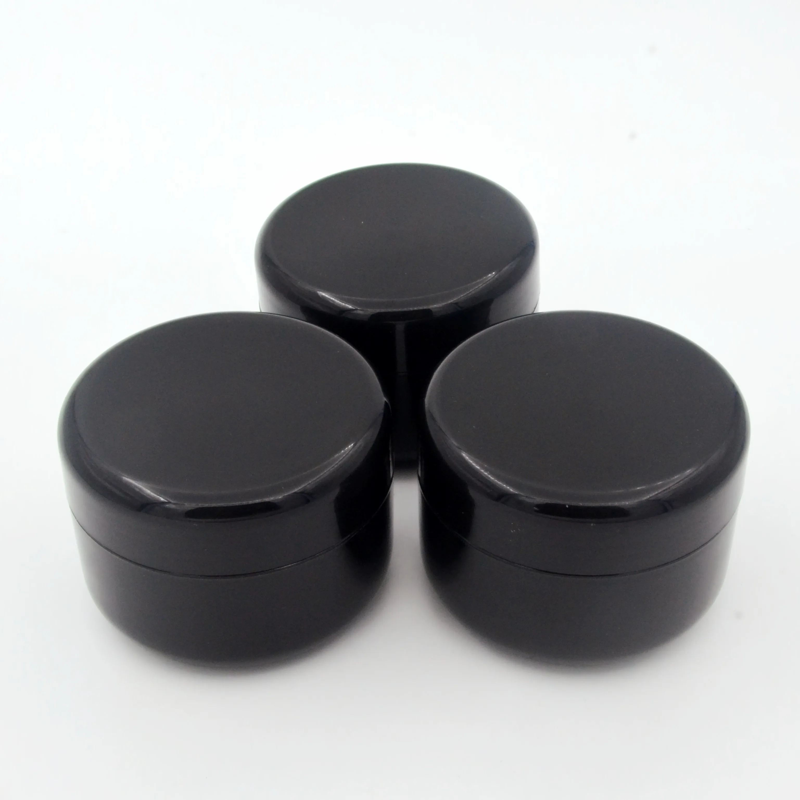 56 Pieces 50g Plastic Cosmetic Cream Filling Jar Light Proof Nail Polish Packing Bottle Black Travel Bottle Empty Small Capacity