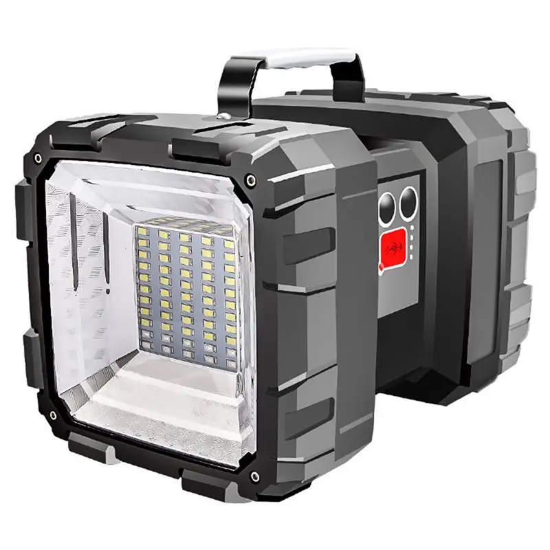 Searchlight Rechargeable Led Flashlights Camping High Power Spotlights Double Head With Waterproof Design Powerful Lamp Bead