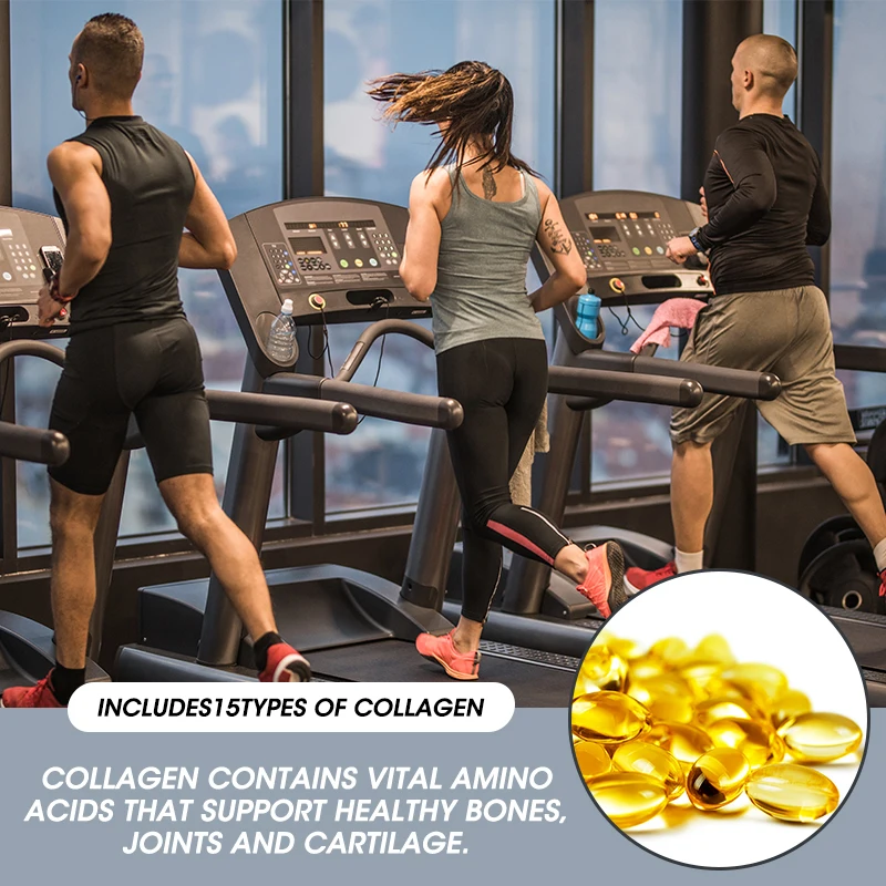 iMATCHME Bone Collagen Capsules Marine Collagen with Calcium, Magnesium,Vitamin D3,Vitamin C,Vitamin K-2 Support Bone & Joint