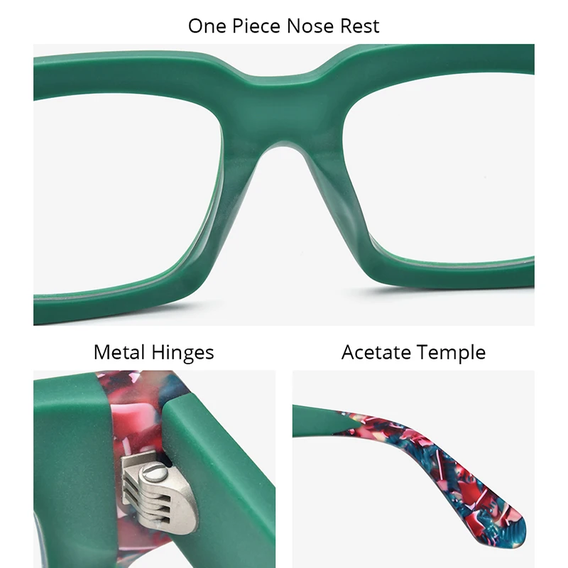 HEPIDEM Acetate Glasses Frame Men Oversize Big Size Square Eyeglasses Women Japanese Handmade Spectacles Thick Eyewear 9288