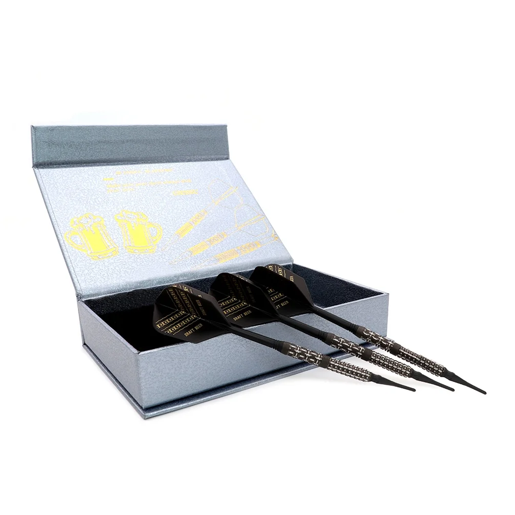 

CUESOUL DRAFT BEER Oil Paint Finished 90% Tungsten 21g Soft Tip Darts-Gun Grey