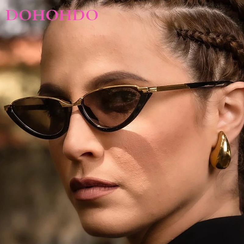 

New Fashion Inverted Triangle Cat Eye Sunglasses Men Luxury Brand Designer Sun Glasses Women Outdoor Travel Drive Eyewear UV400