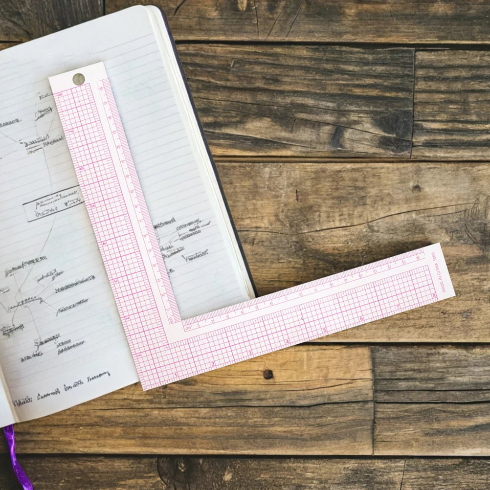 

3 pcs L Shaped Set 1Mm Thick Transparent Right Angle Sewing Ruler For Garment Pattern Making Fashion Design Tool Clothing