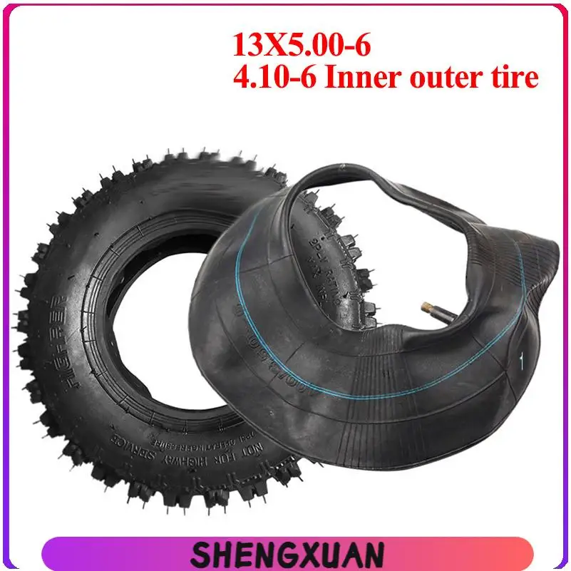 New model Front 4.10-6 Rear 13X5.00-6 inch hub tires Snow plow tires Butterfly tires 13*5.00-6 inch beach tires