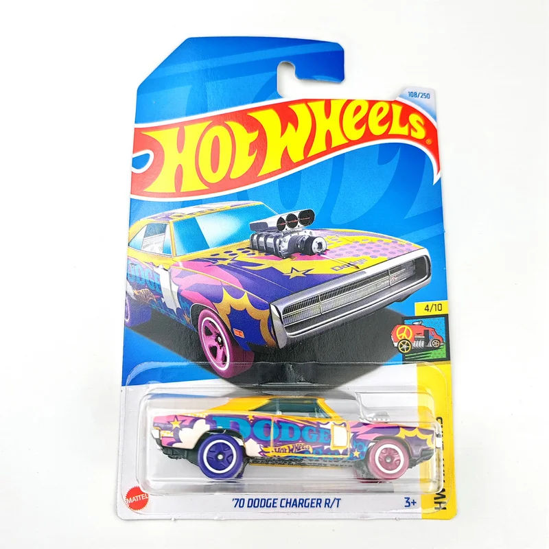 2024-108 Hot Wheels Cars 70 DODGE CHARGER R/T 1/64 Metal Die-cast Model Collection Toy Vehicles