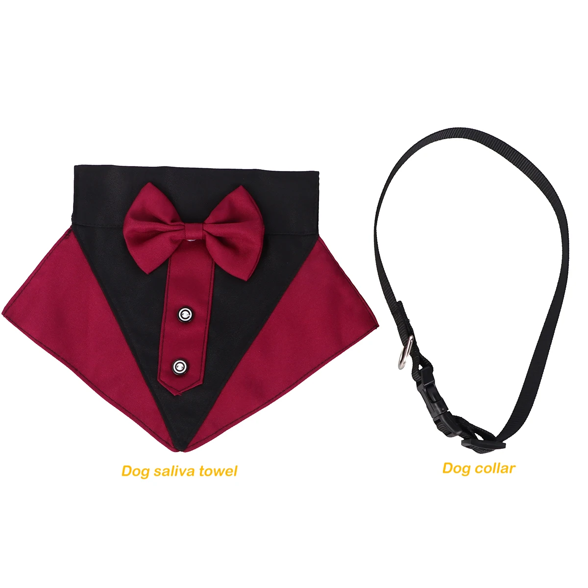 

Pet Bib Dog Collar Drool Bibs Supplies Triangular Scarf Decor Cotton Durable Fashionable Photo Prop Prevent Dirty Eating Pet