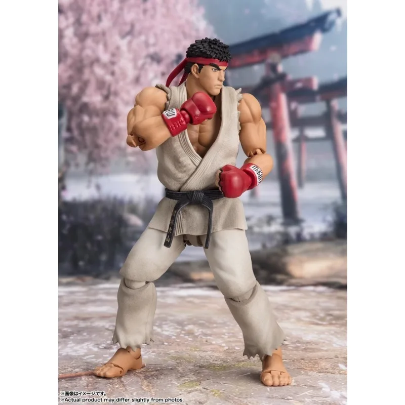 Bandai Original Street Fighter(SF) Anime Figure Ryu Outfit 2 Action Figure Toys for Kids Gift Collectible Model Ornaments