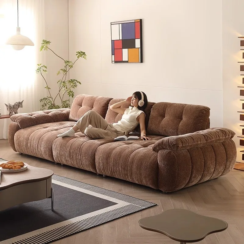 

Sofa living room adjustable high backrest straight row down adjustable sitting depth